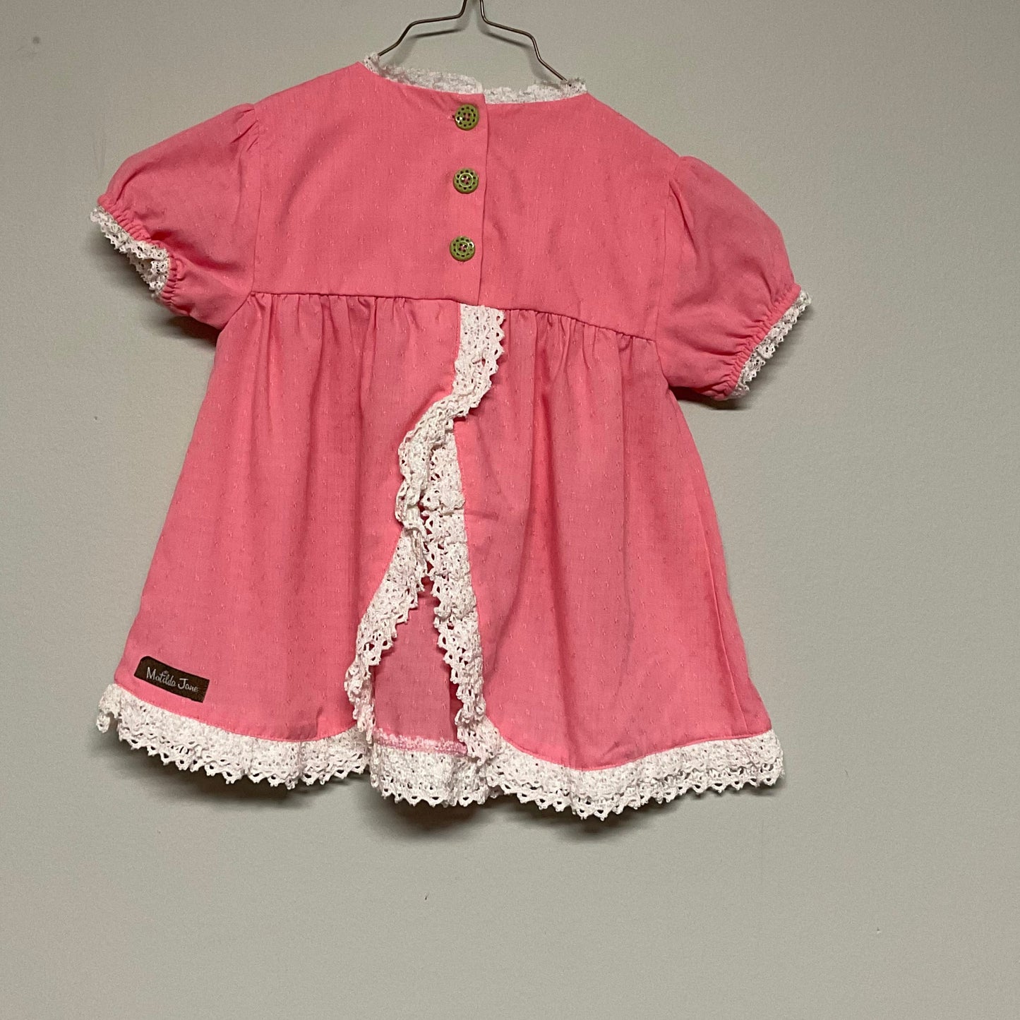 Matilda Jane pink top w/ lace accents