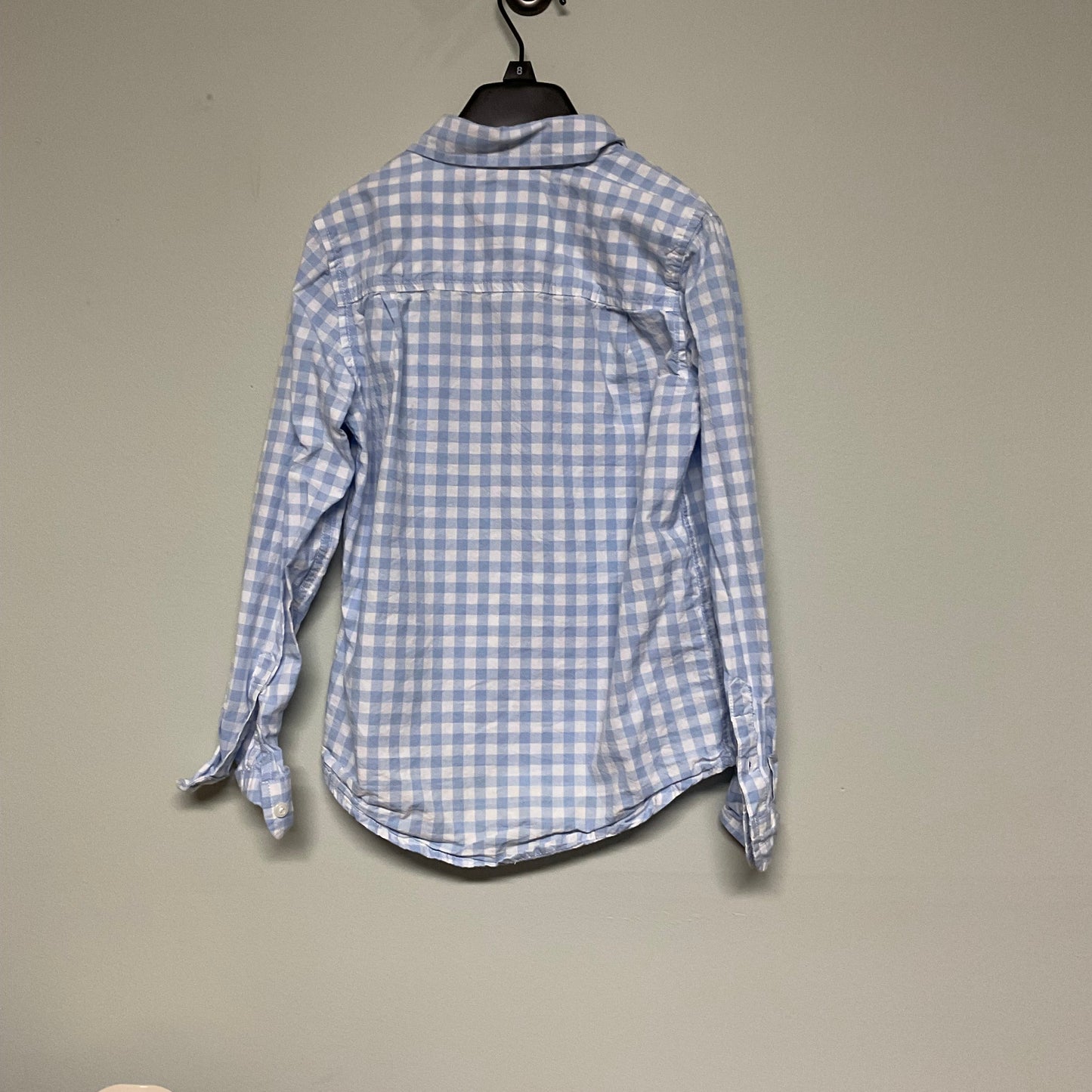 Children’s Place blue/white plaid button down