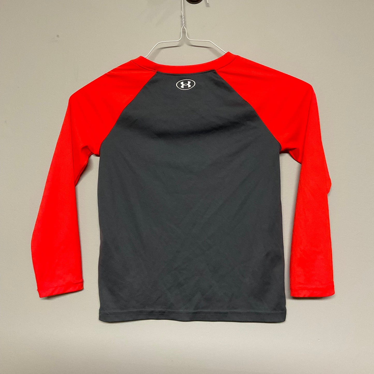 Under Armour orange/grey baseball shirt