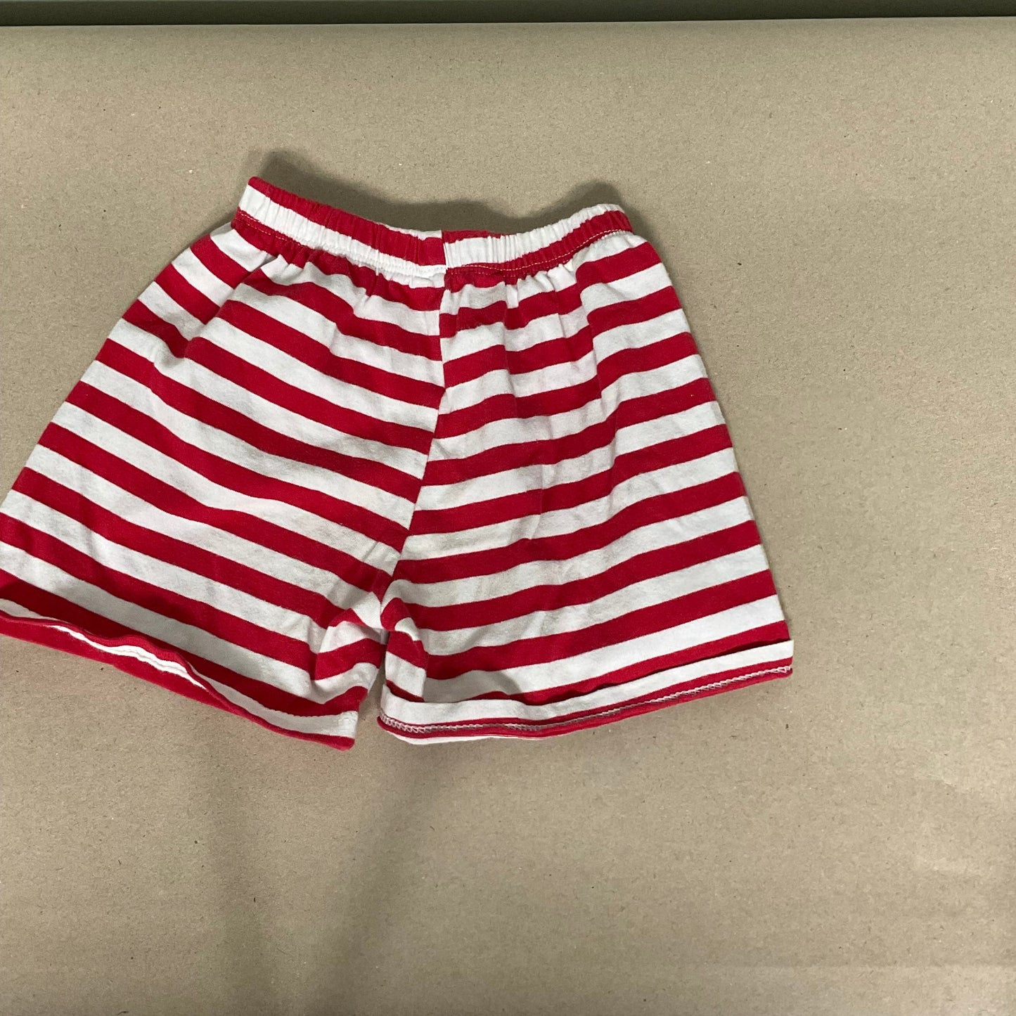 Red/white stripe shorts