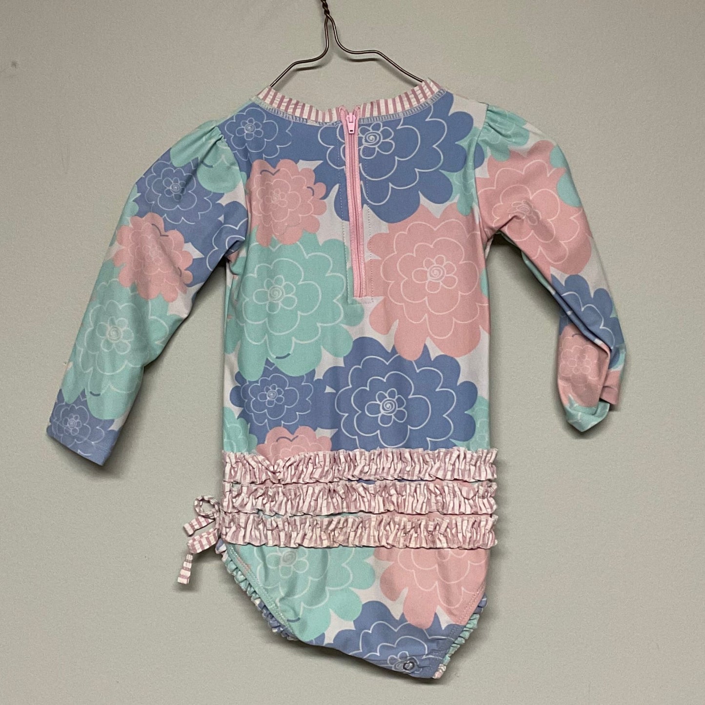 Ruffle Butts Floral Bathing Suit