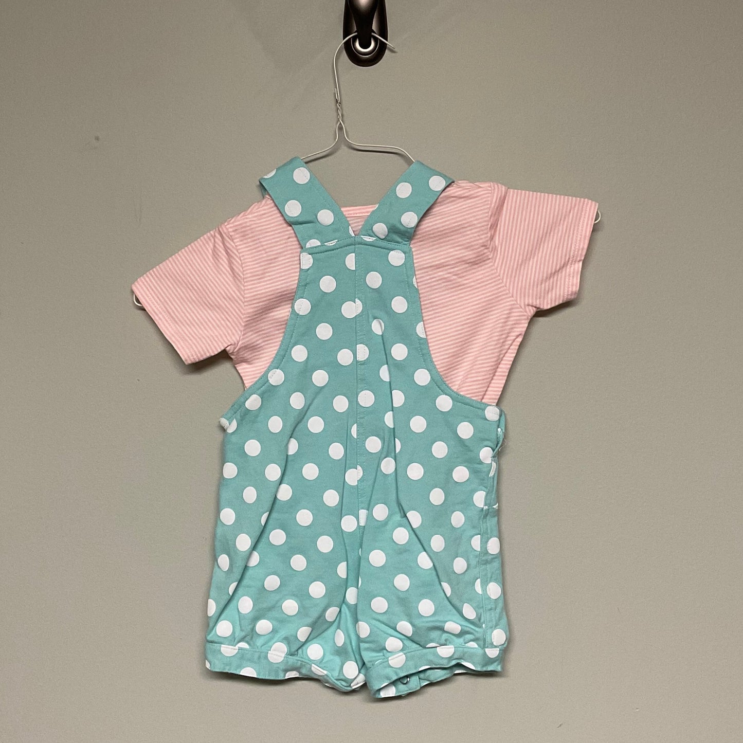 Polka Dot Fish Overalls + Shirt