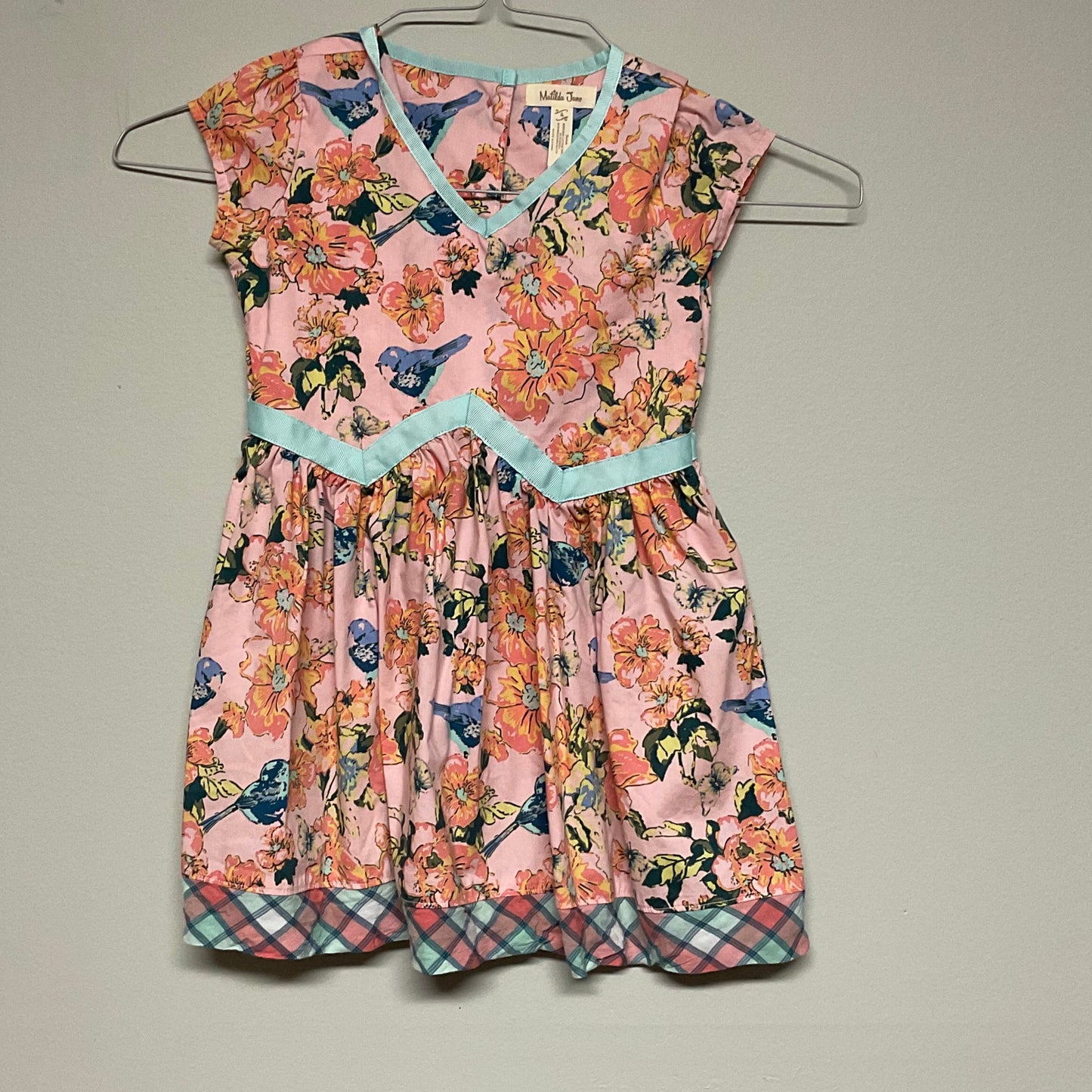 Matilda Jane Pink dress w/ birds