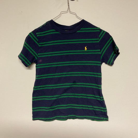 Green/navy polo T-shirt