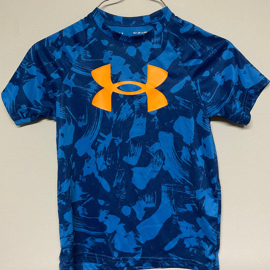 Orange/blue Under Armour shirt