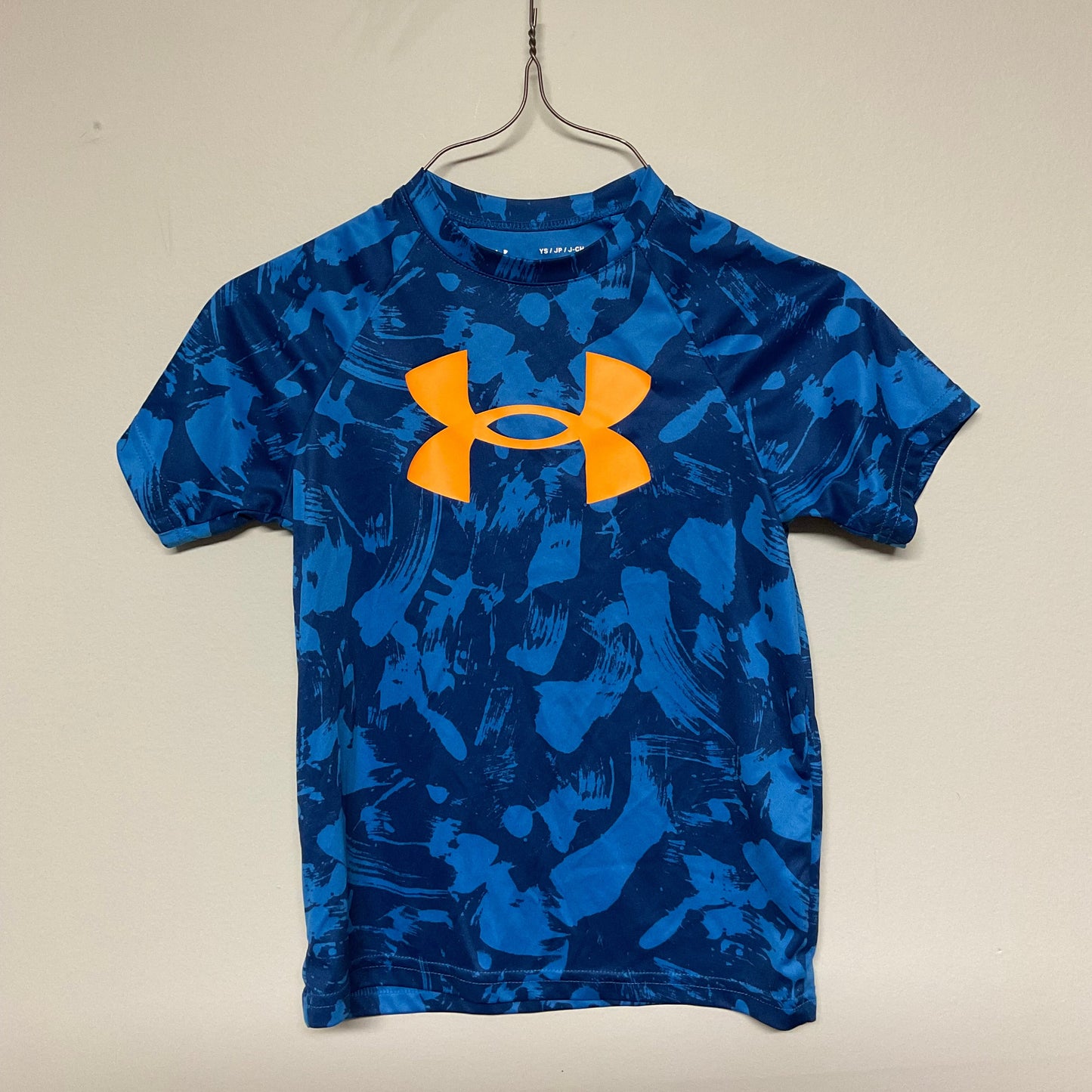 Under Armour blue/orange short sleeved shirt