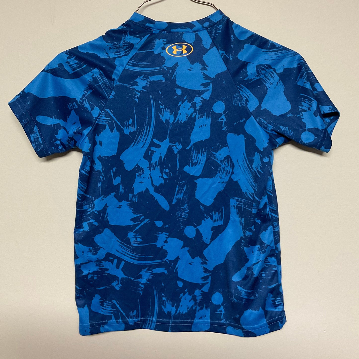 Orange/blue Under Armour shirt
