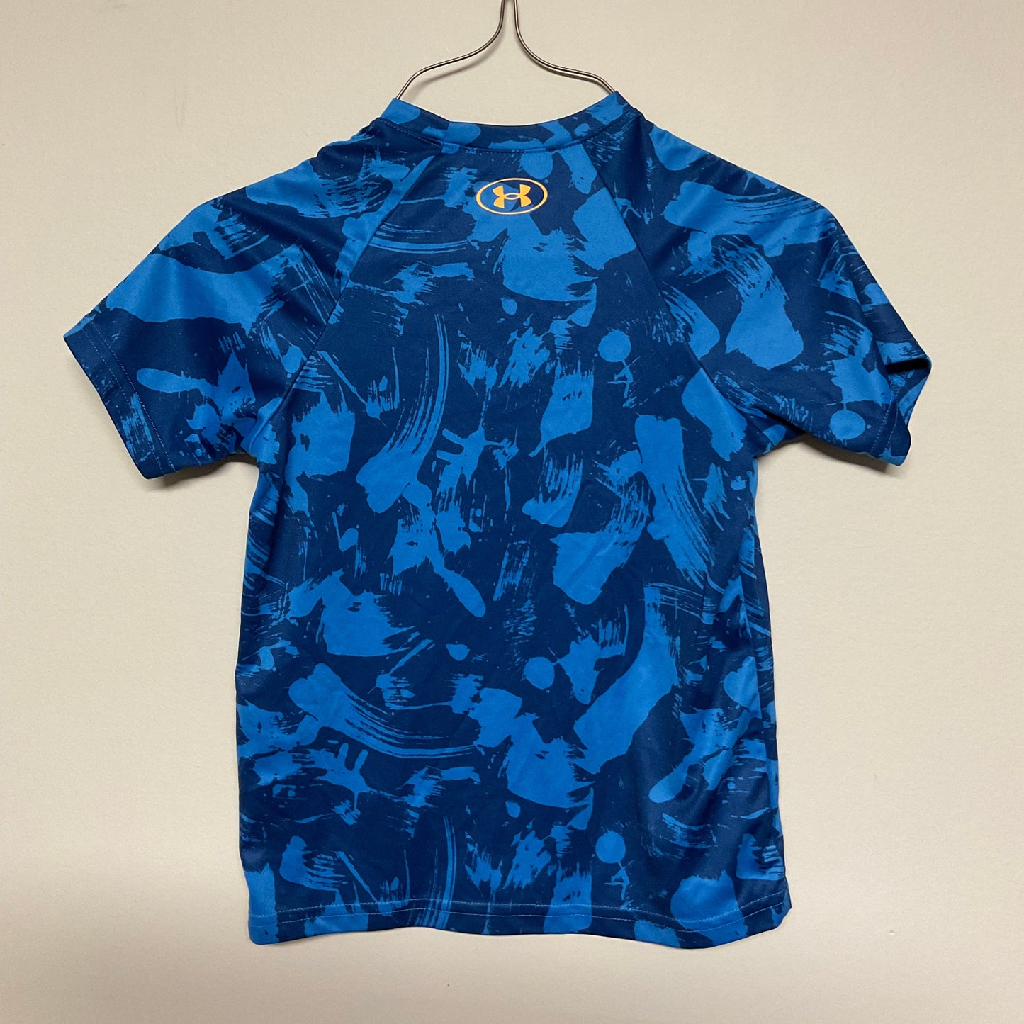 Under Armour blue/orange short sleeved shirt