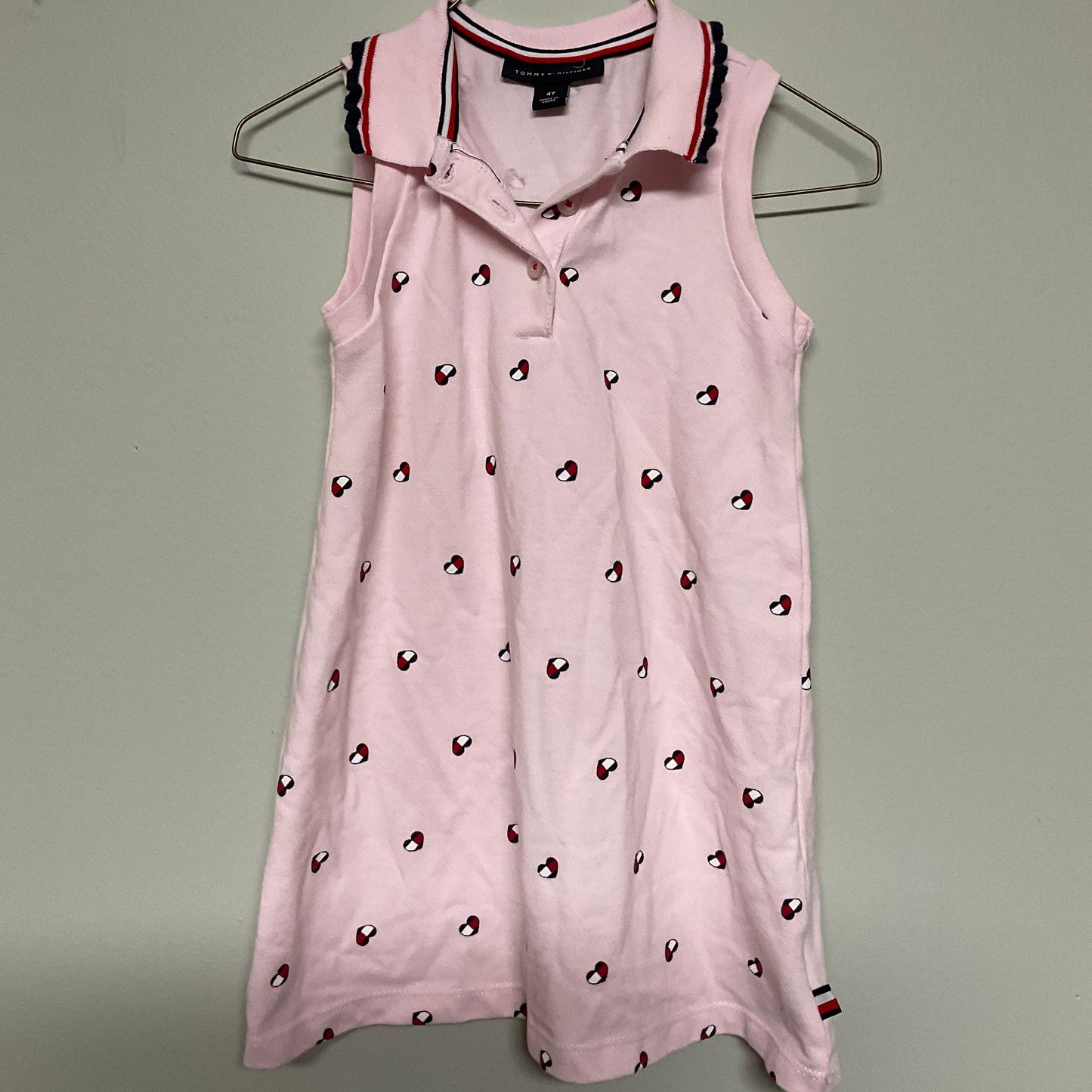 Pink Tommy Hilfiger hearts collared dress