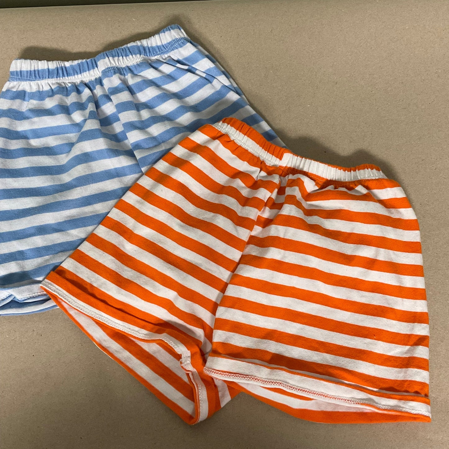 Shorts bundle - Orange/white strip, blue/white strip, white stripes
