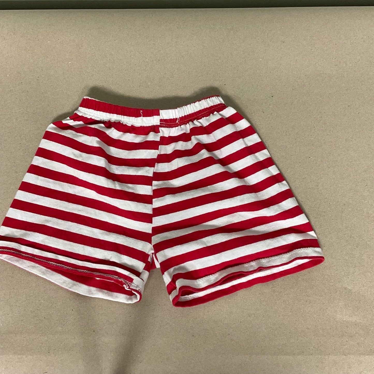 Red/white stripe shorts
