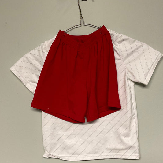 Abby + Evie firetruck short set