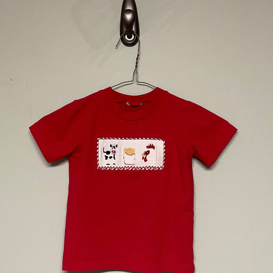 Chickfila smocked shirt