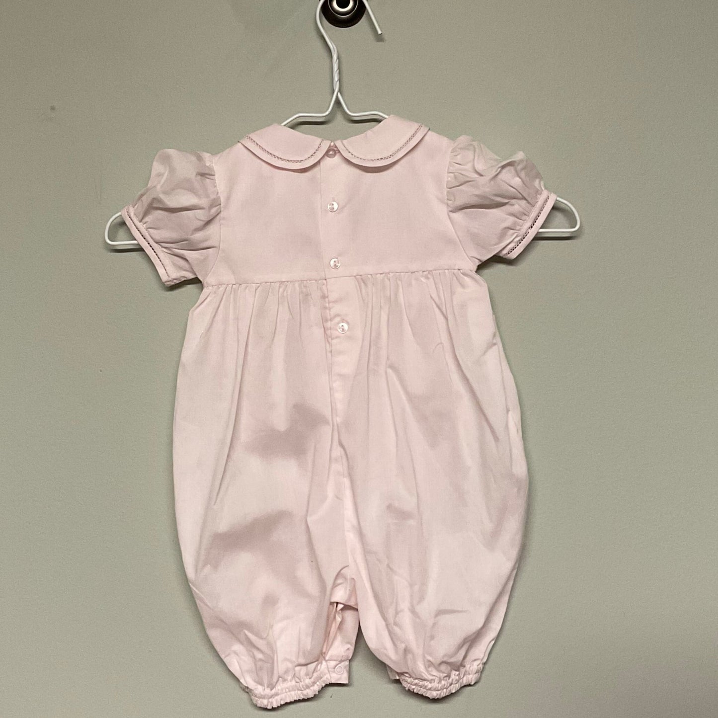 Petit Ami pink floral bubble romper