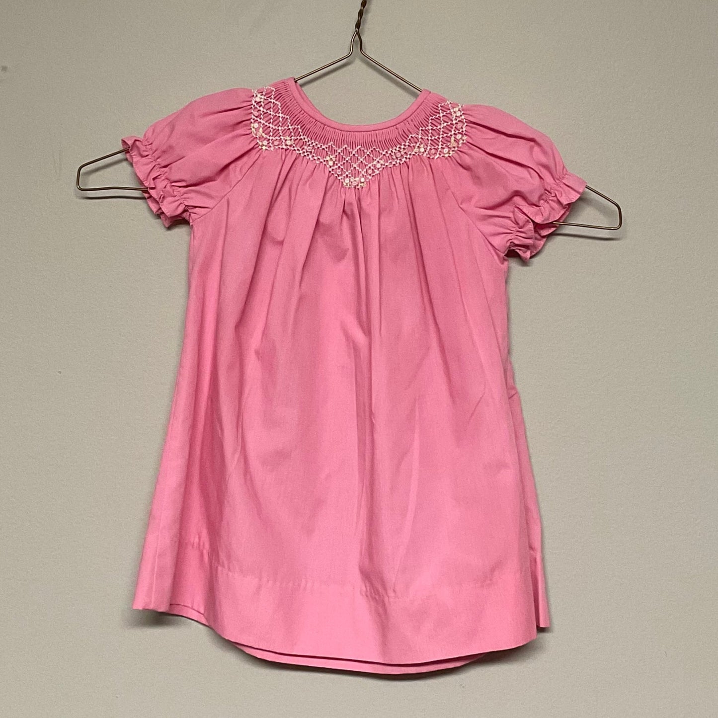 Pink smocked dress