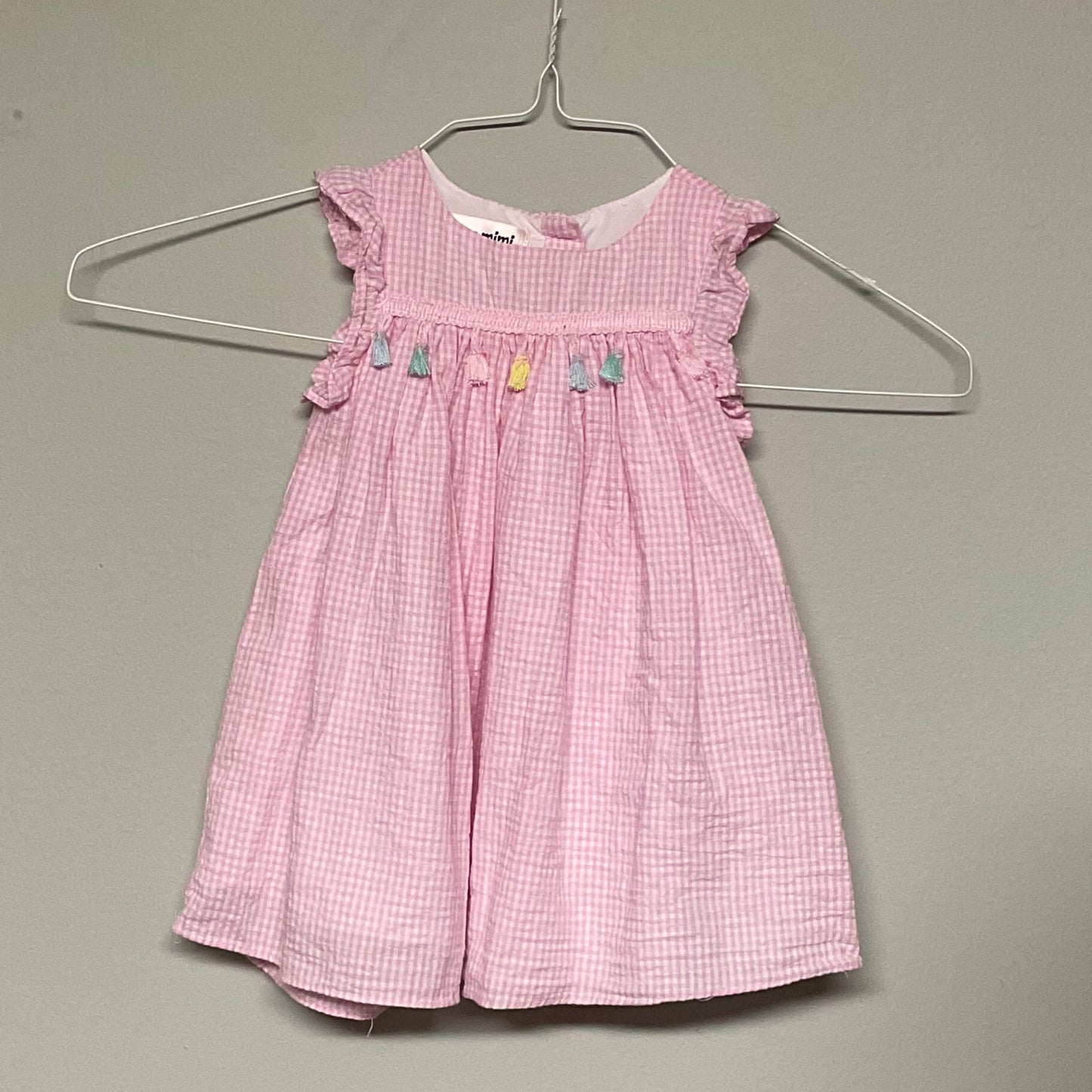 Mia &mimi pink tassel dress