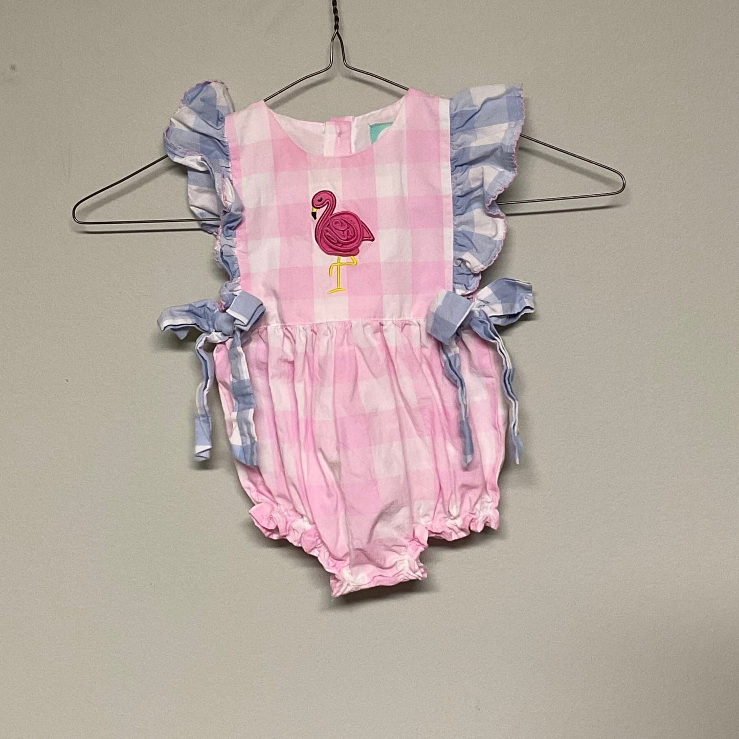 Smocked flamingo flamingo bubble